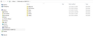 QNAP Multimedia Folder Layout